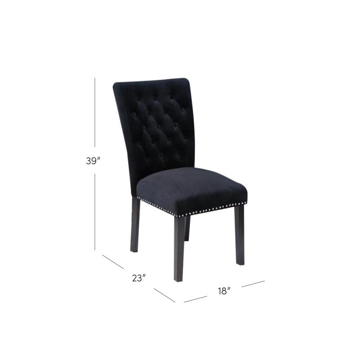Willa Arlo Interiors Erling Tufted Velvet Side Chair & Reviews Wayfair